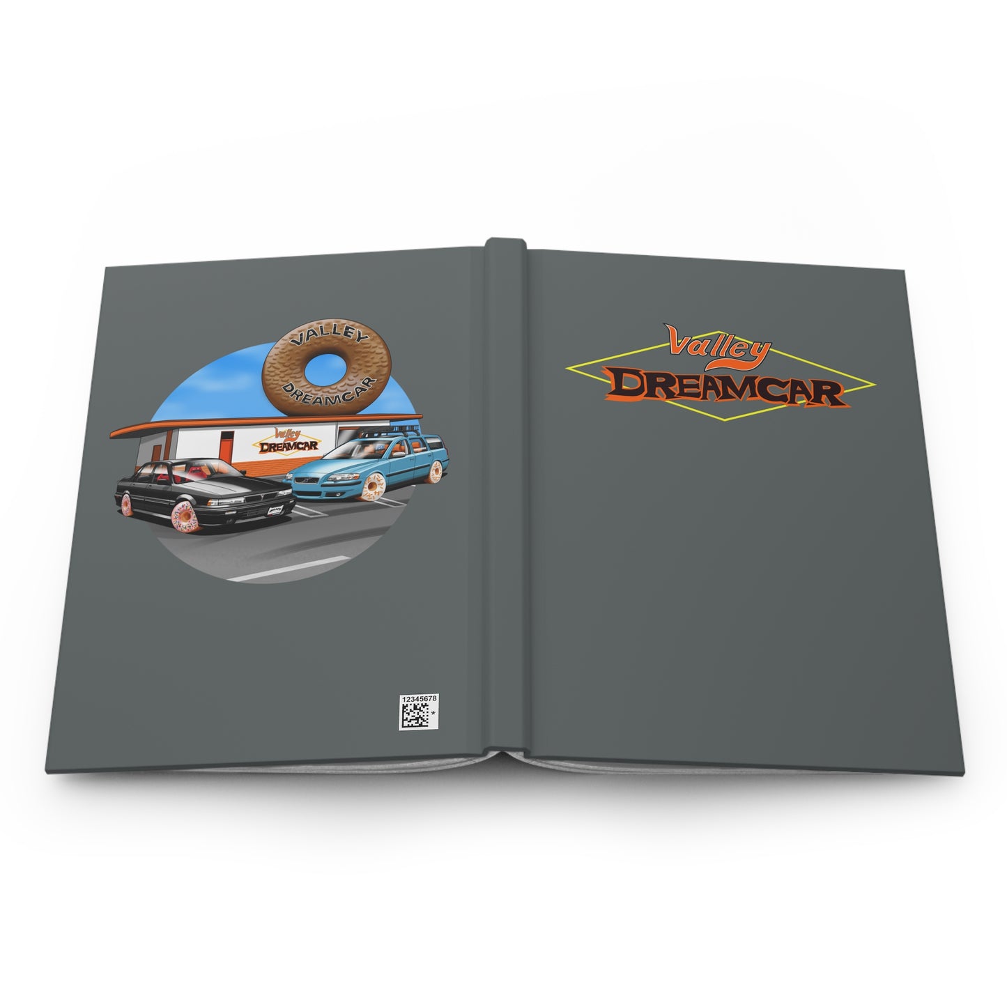 ValleyDreamcar Hardcover Journal — Donut Shop style Notebook