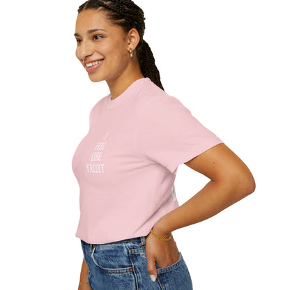 Valley Graphic T-Shirt — "I Feel Like Valley" Retro Gothic Tee