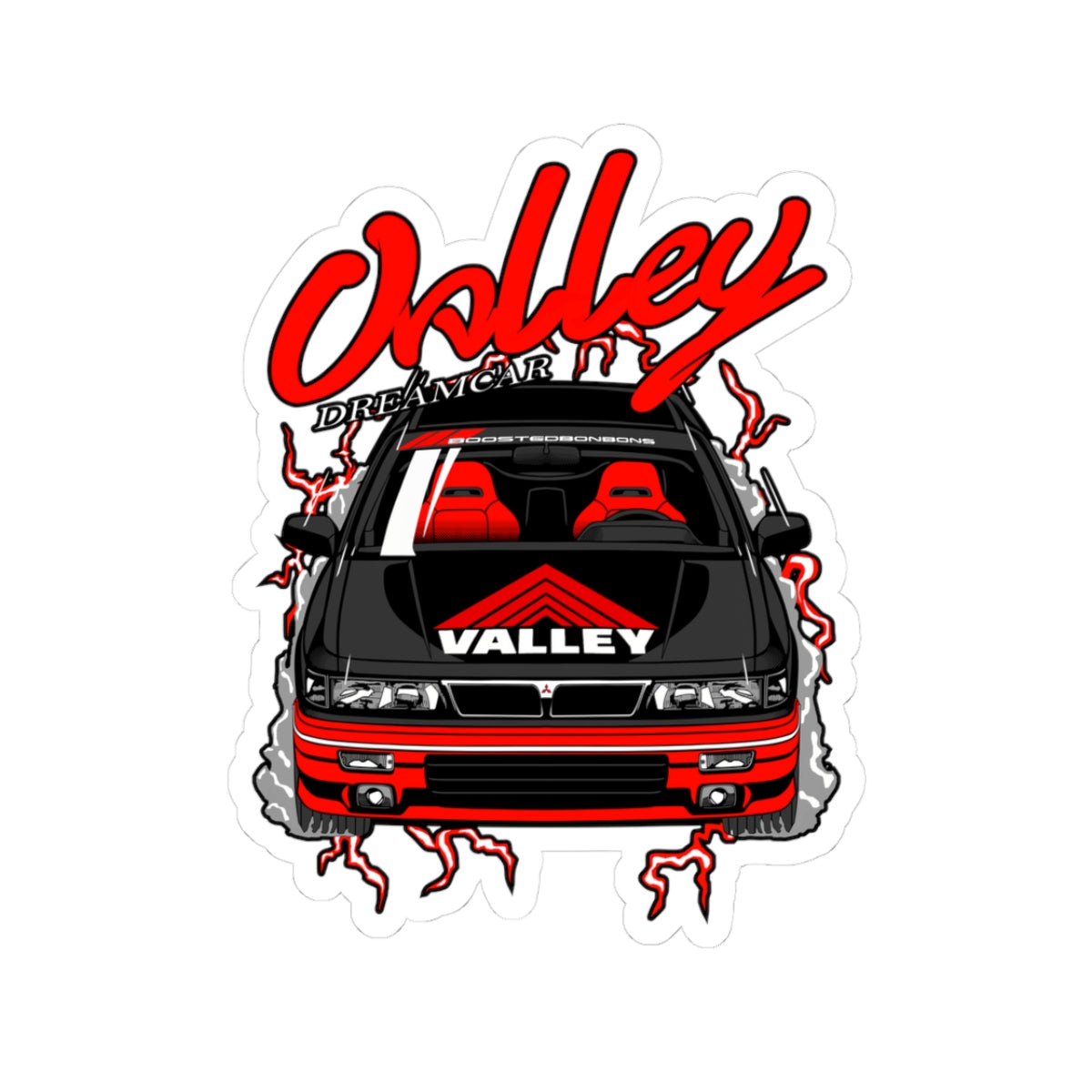 "Option" JDM Magazine Inspired Sticker — ValleyDreamCar Galant Kiss-Cut Decal