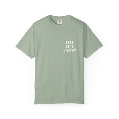 Valley Graphic T-Shirt — "I Feel Like Valley" Retro Gothic Tee