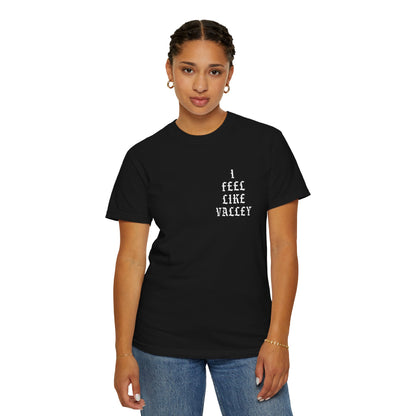 Valley Graphic T-Shirt — "I Feel Like Valley" Retro Gothic Tee