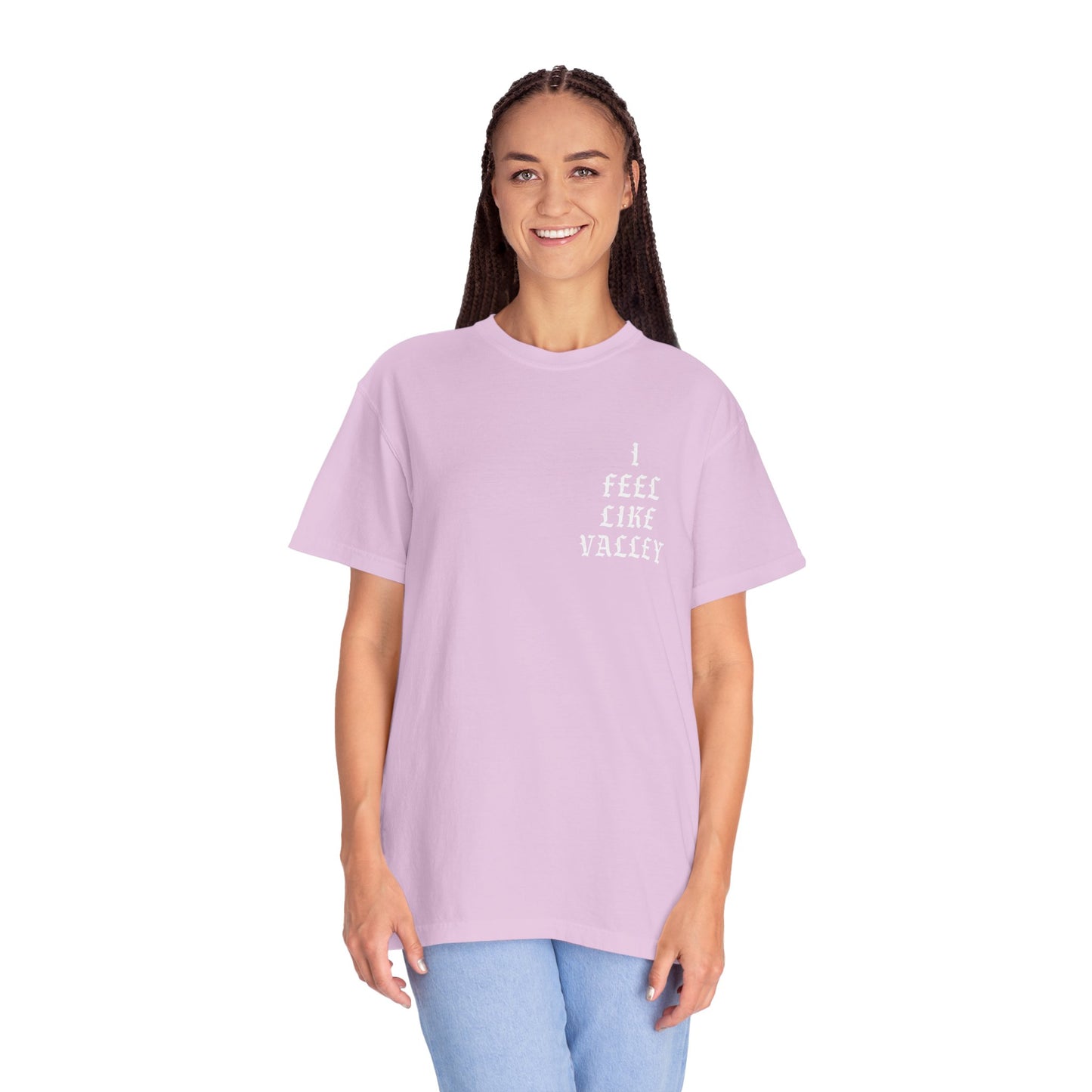 Valley Graphic T-Shirt — "I Feel Like Valley" Retro Gothic Tee