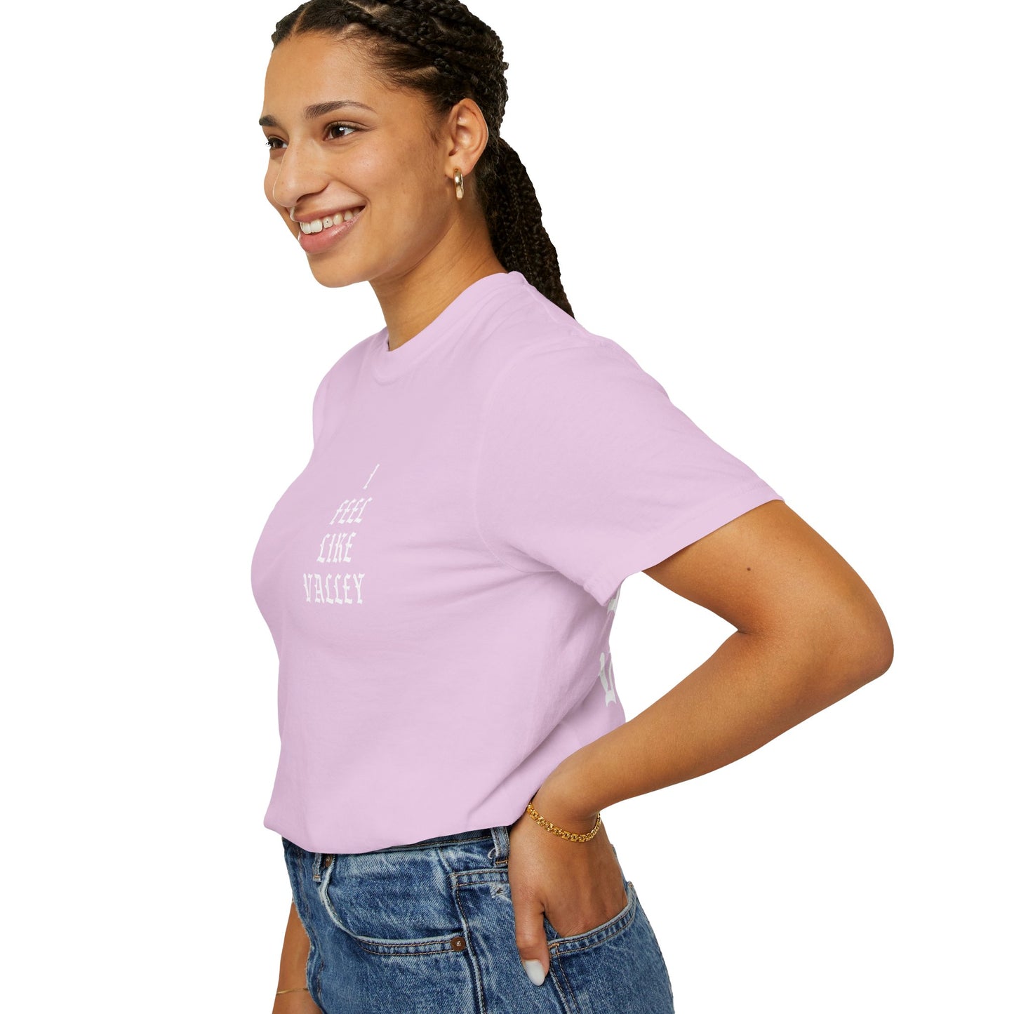 Valley Graphic T-Shirt — "I Feel Like Valley" Retro Gothic Tee