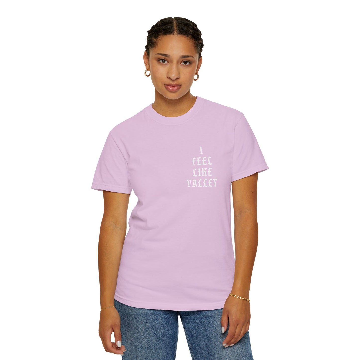 Valley Graphic T-Shirt — "I Feel Like Valley" Retro Gothic Tee