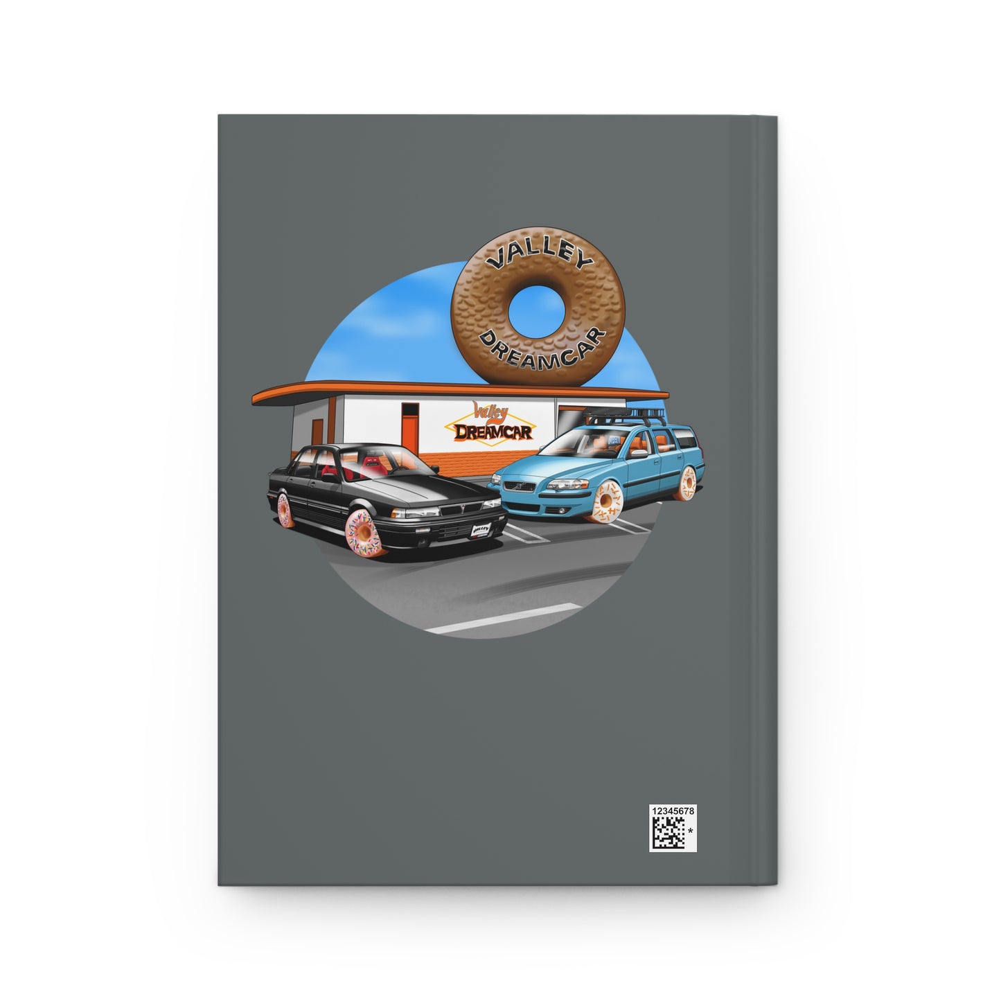 ValleyDreamcar Hardcover Journal — Donut Shop style Notebook