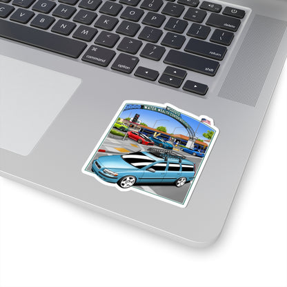 Downtown Modesto Arch Sticker — Kiss-Cut VDC Cruising Downtown