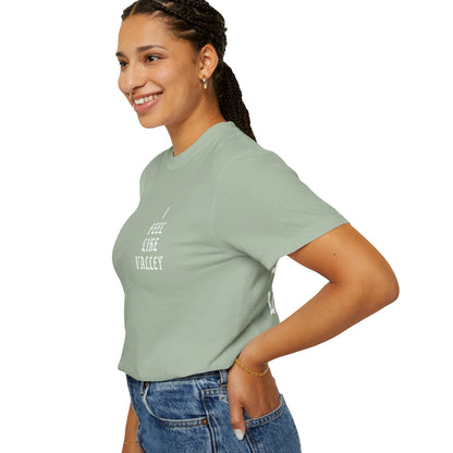 Valley Graphic T-Shirt — "I Feel Like Valley" Retro Gothic Tee
