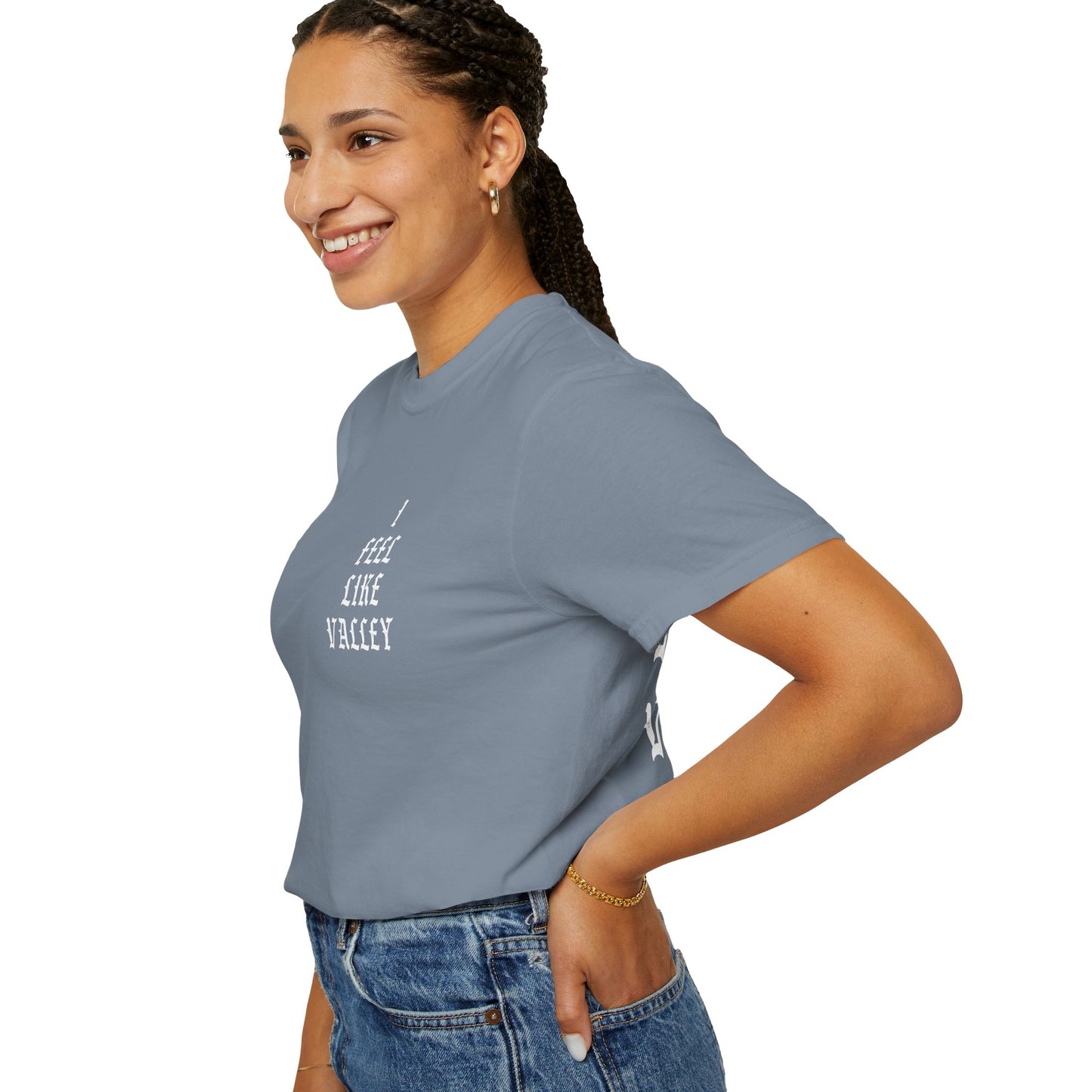 Valley Graphic T-Shirt — "I Feel Like Valley" Retro Gothic Tee