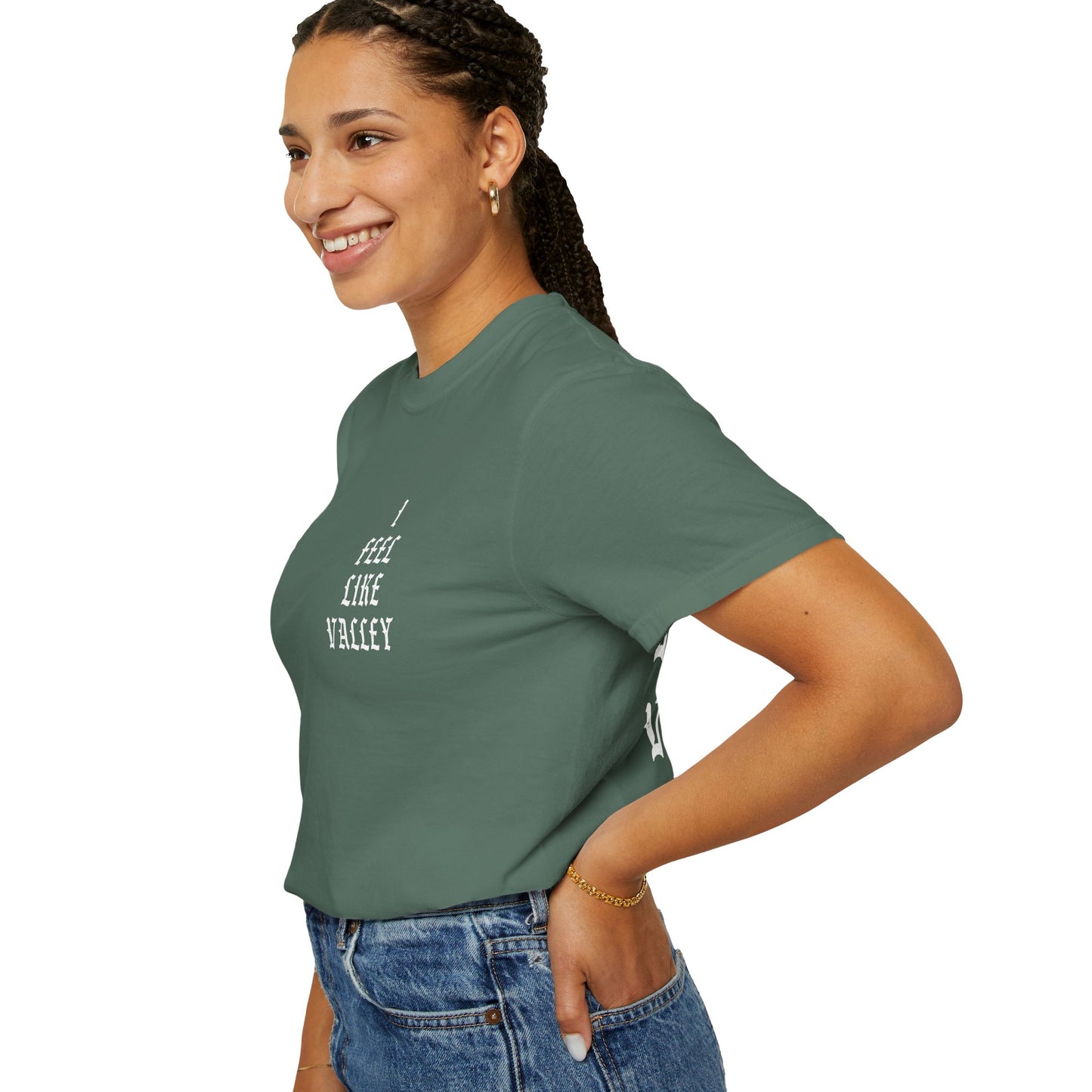 Valley Graphic T-Shirt — "I Feel Like Valley" Retro Gothic Tee