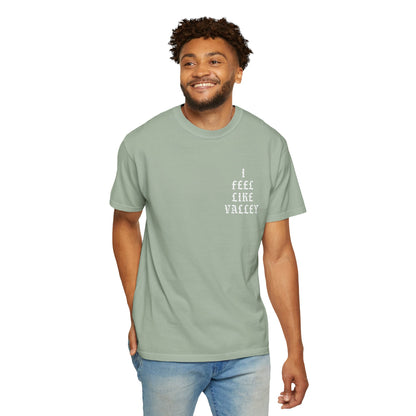 Valley Graphic T-Shirt — "I Feel Like Valley" Retro Gothic Tee
