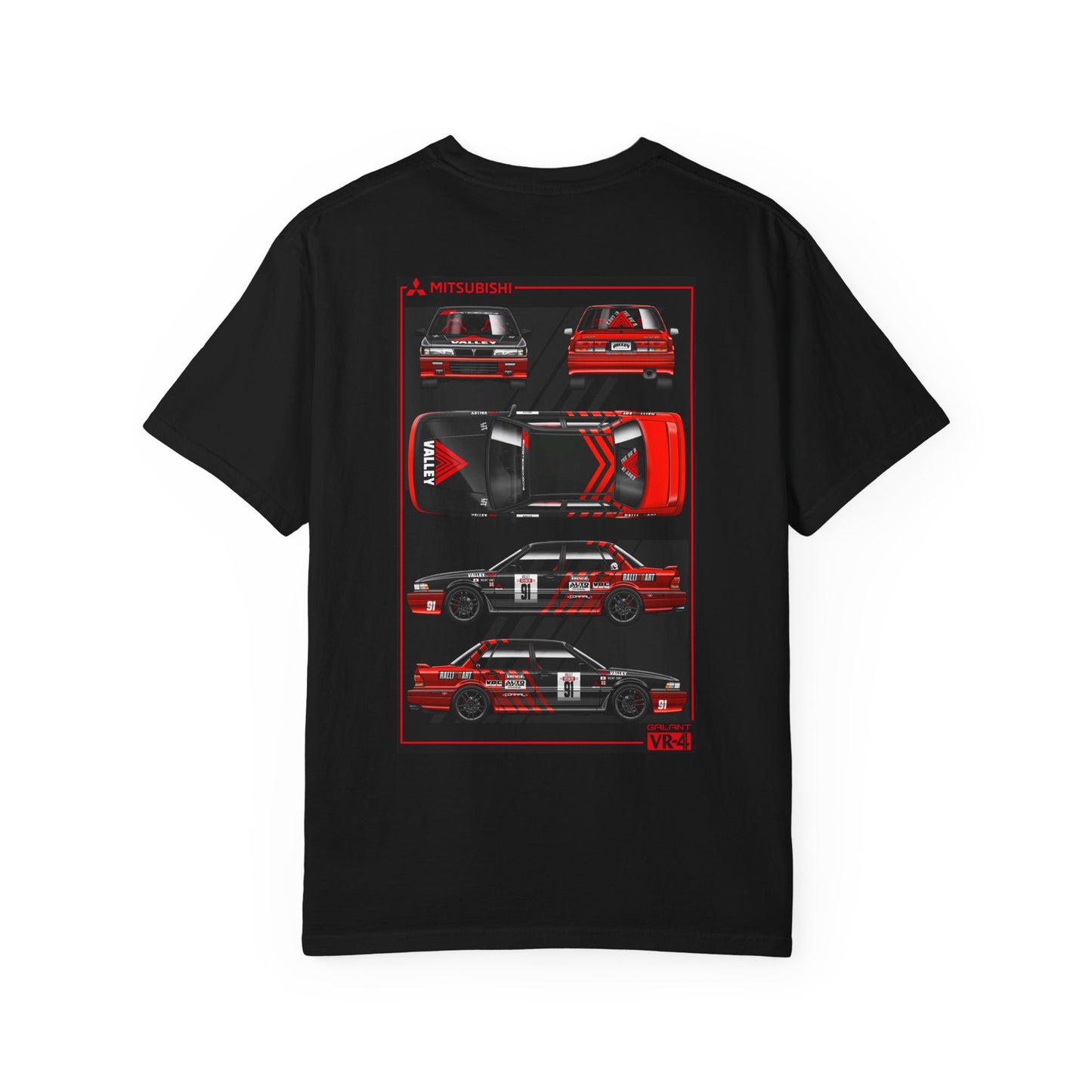 Valley Dreamcar 91 Racing T-Shirt — Retro Car Blueprint Tee